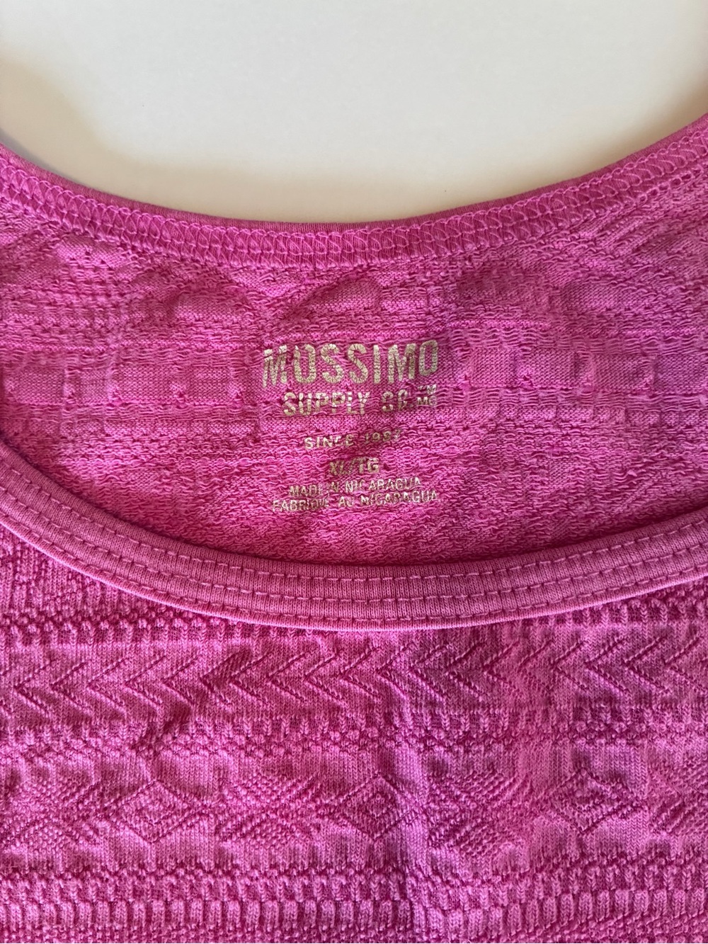 Mossimo Supply Co. Women's Pink Knit Tank Y2K XL